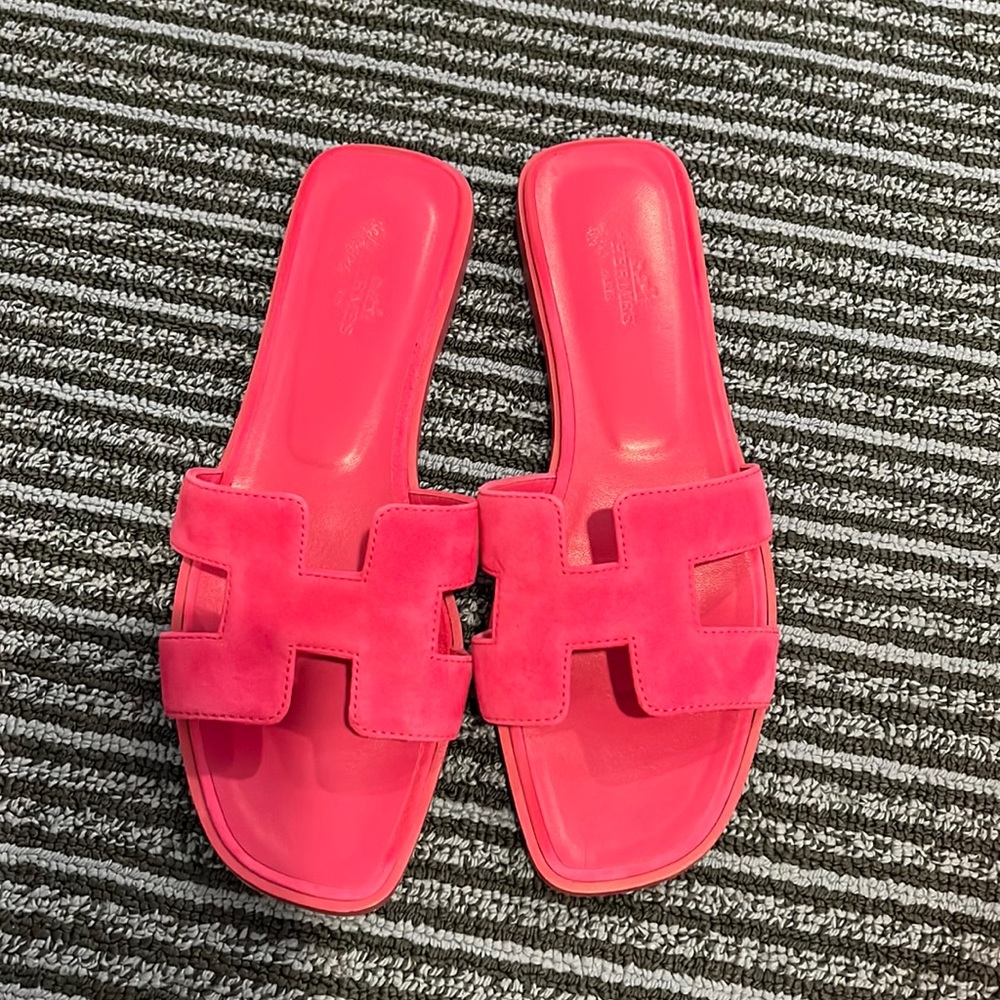Hermes Oran Sandals 38.5